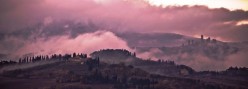 Tramonto fra le nebbie